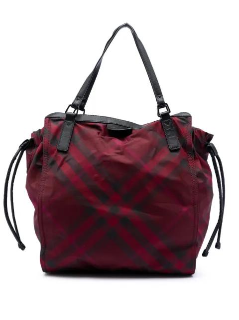 2000-2017 Supernova Check Nylon Buckleigh tote bag by BURBERRY 