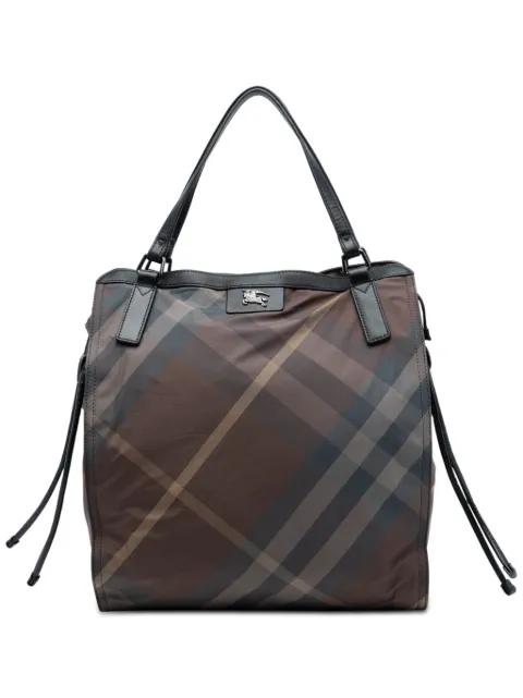 2000-2017 Supernova Check Nylon Buckleigh tote bag by BURBERRY 