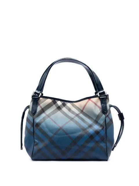 2000-2017 Supernova Check Ombre Coated Canvas Bilmore tote bag by BURBERRY 