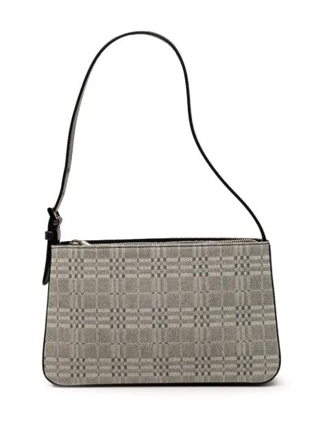 2000-2017 Tonal Check Canvas shoulder bag by BURBERRY 