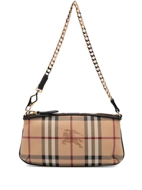 2000-2024 Haymarket Check Coated Canvas Clara Pochette shoulder bag by BURBERRY 2000-2024 Haymarket Check Coated Canvas Clara Pochette shoulder bag by BURBERRY