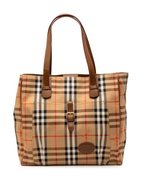 2000-2025 Haymarket Check Canvas tote bag by BURBERRY 