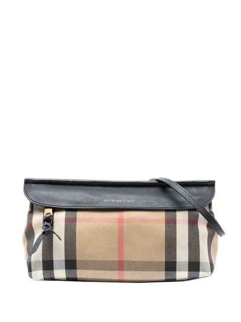 2000-2025 House Check Canvas and Leather crossbody bag by BURBERRY 