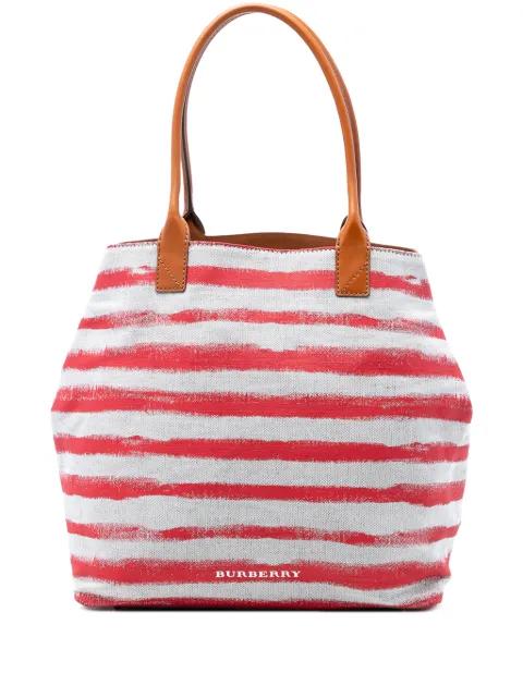 2010-2026 Canvas Striped Lauriston tote bag by BURBERRY 
