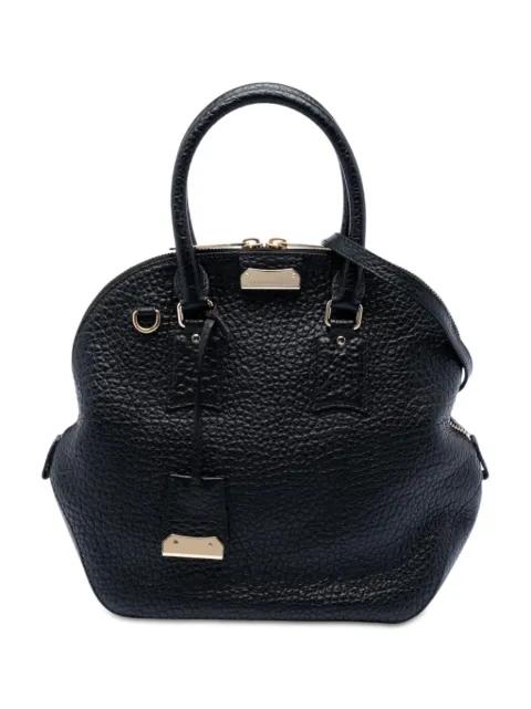 2015-2025 Large Grained Calfskin Heritage Orchard Bowling Bag satchel by BURBERRY 