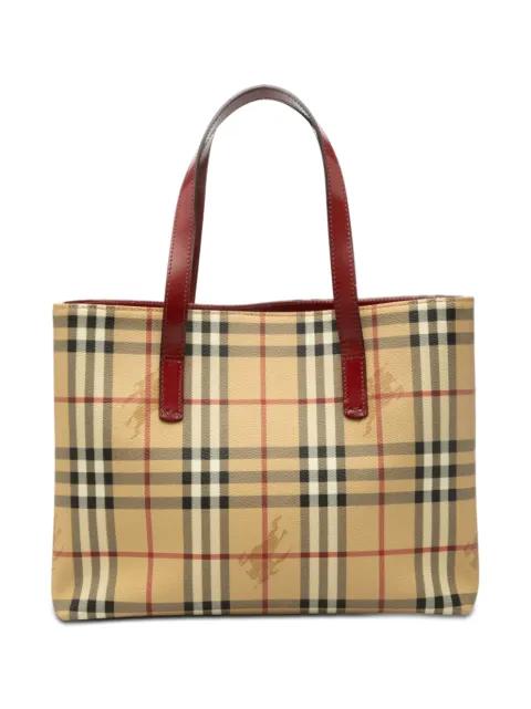 2018-2023 Haymarket Check Coated Canvas tote bag by BURBERRY 