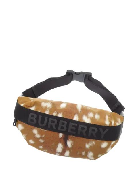 2018-2023 Logo Printed Nylon belt bag by BURBERRY 