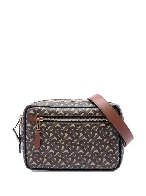 2018-2023 TB Monogram E-Canvas Camera Bag crossbody bag by BURBERRY 