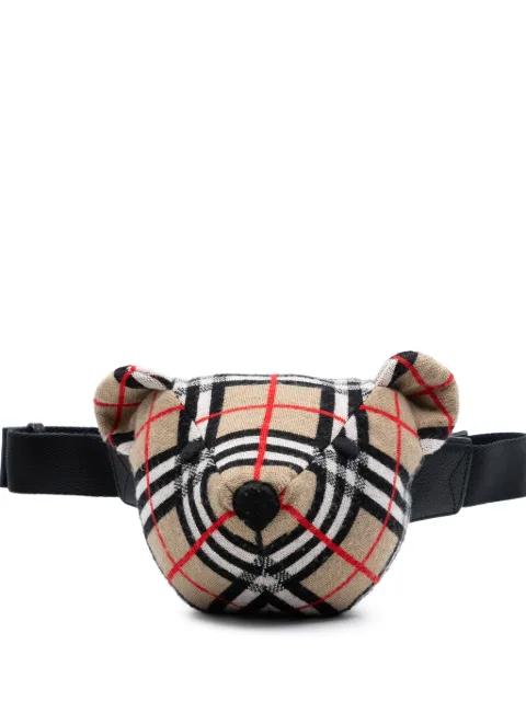 2018-2023 Thomas Bear House Check Wool Bear belt bag by BURBERRY 