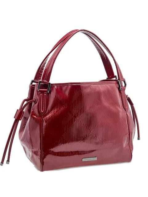 2024 patent leather embossed tote bag by BURBERRY 