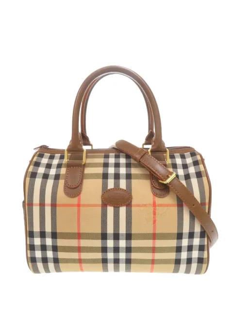 20th Century Haymarket Check Canvas Boston Bag satchel by BURBERRY 