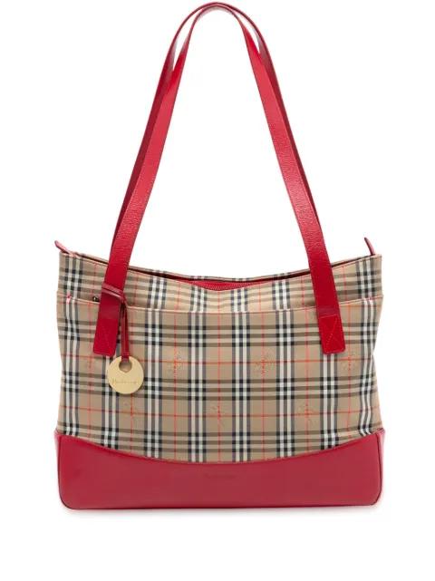 20th Century Haymarket Check Canvas tote bag by BURBERRY 