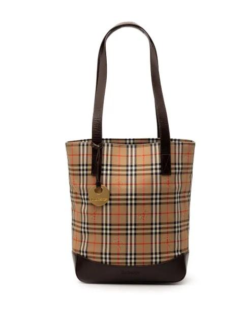 20th Century Haymarket Check Canvas tote bag by BURBERRY 