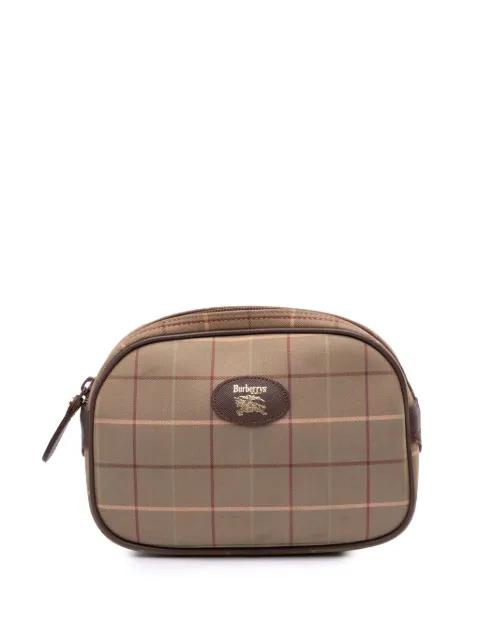 20th Century Vintage Check Canvas clutch bag by BURBERRY 