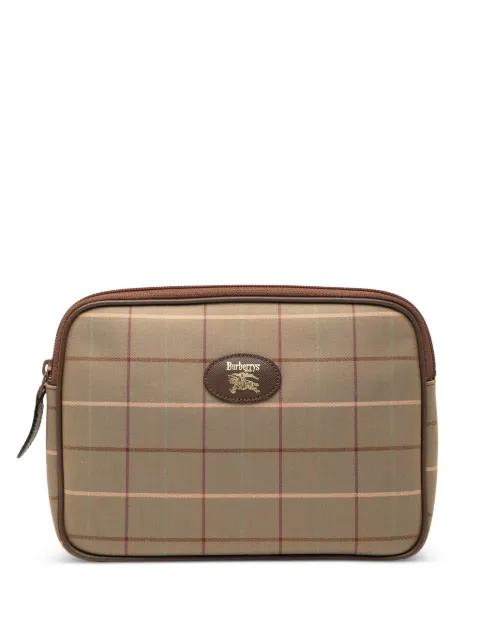 20th Century Vintage Check Canvas clutch bag by BURBERRY 20th Century Vintage Check Canvas clutch bag by BURBERRY