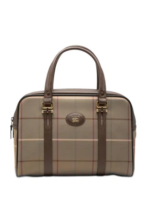 20th Century Vintage Check Canvas handbag by BURBERRY 
