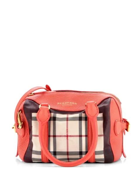Alchester Convertible Satchel House Check Canvas Small handbag by BURBERRY 