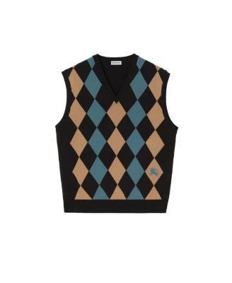 Argyle Wool Sweater Vest by BURBERRY