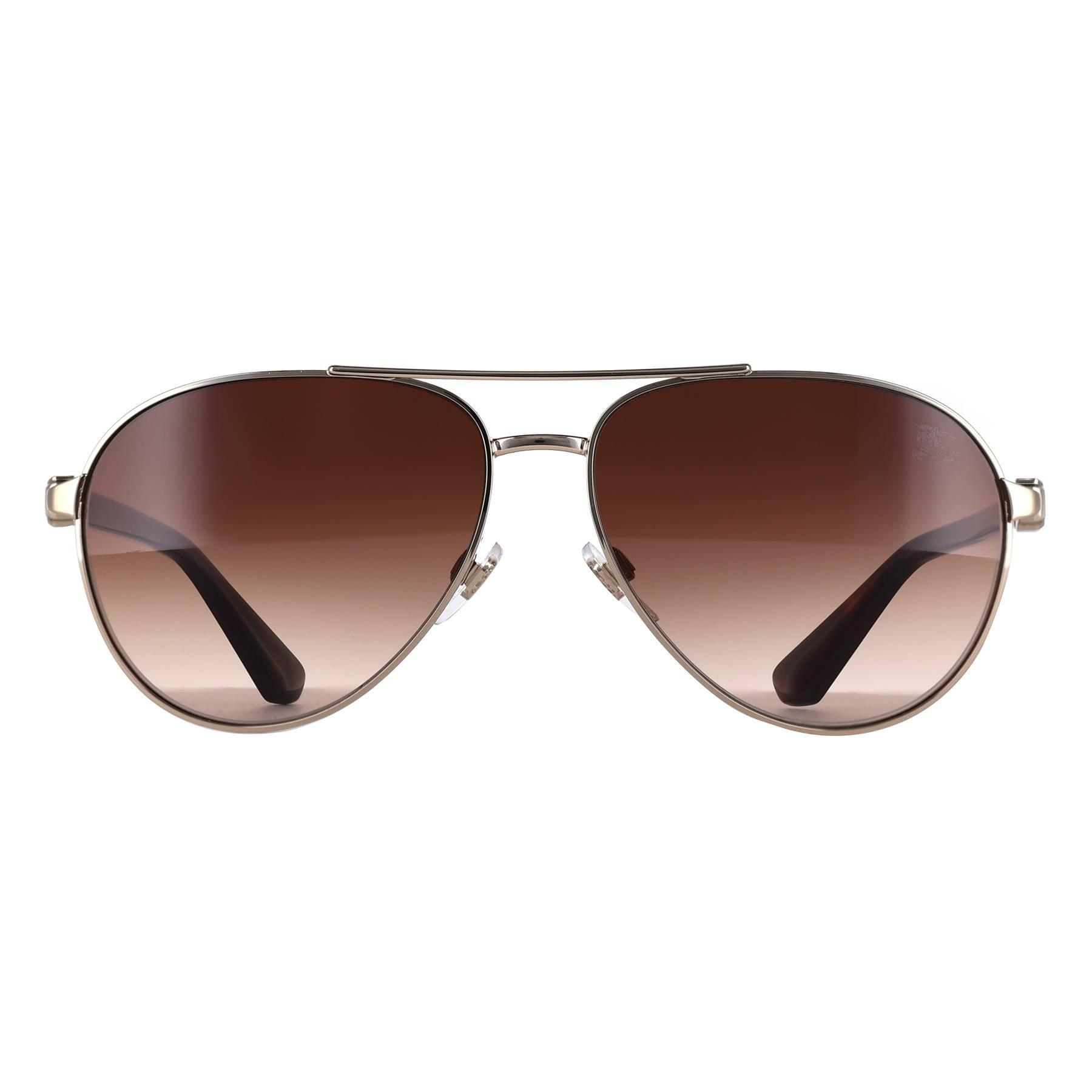 Aviator Light Gold Brown Gradient BE3167 by BURBERRY