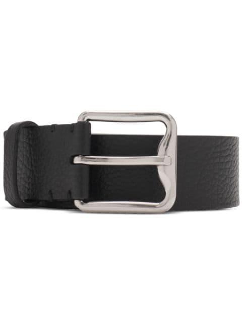 B Buckle Shield leather belt by BURBERRY