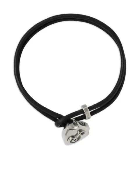 B Shield leather bracelet by BURBERRY