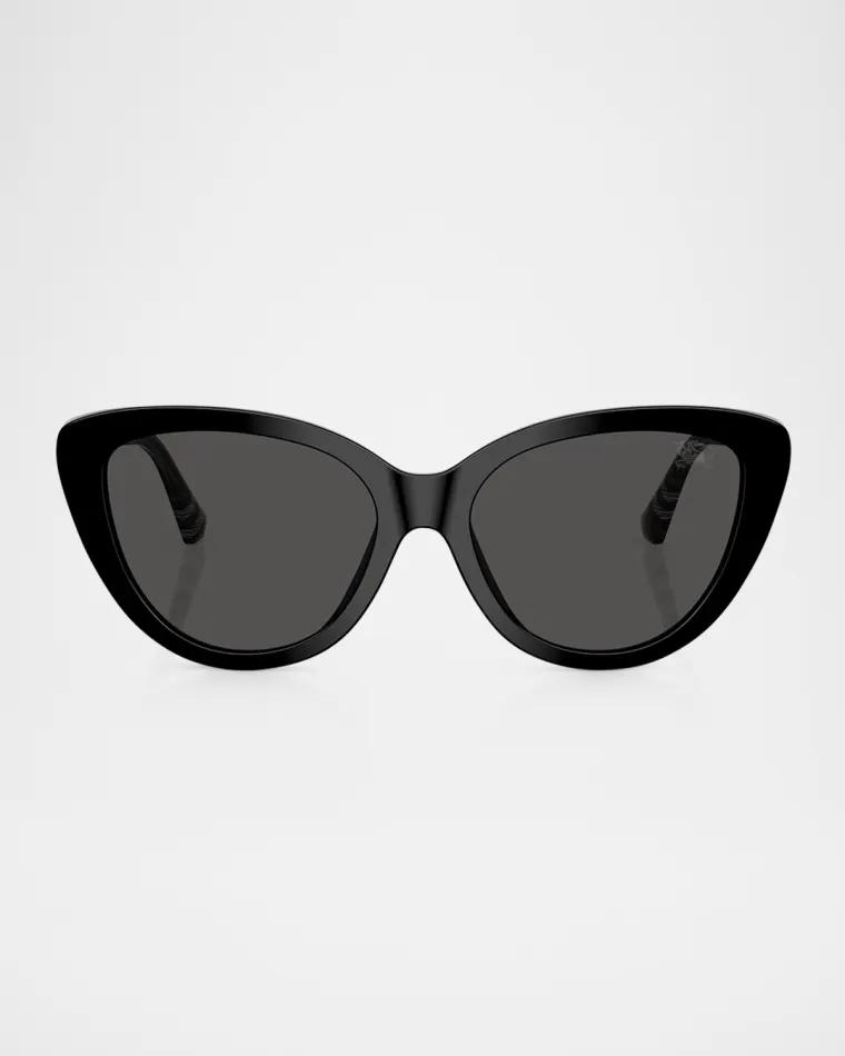 BE4457F Cat Eye Acetate Sunglasses by BURBERRY