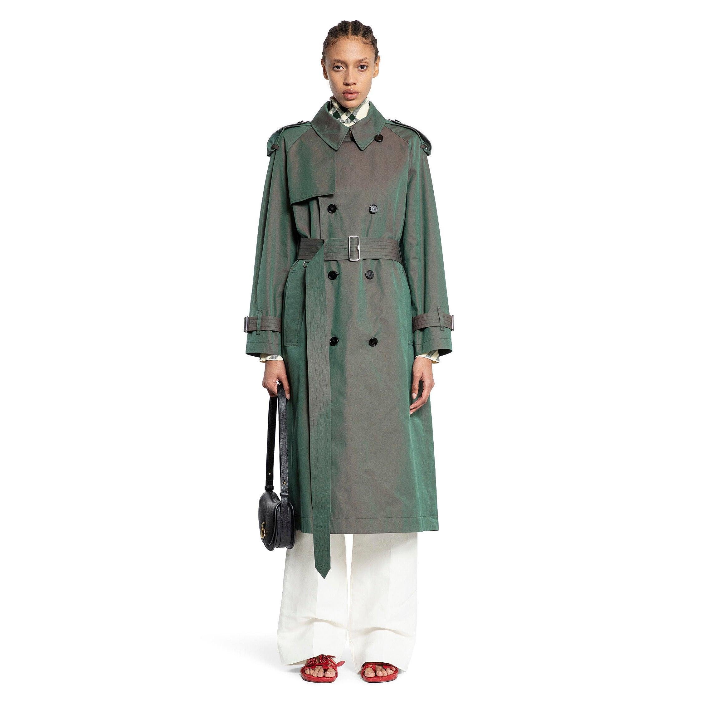 BURBERRY WOMAN GREEN COATS by BURBERRY