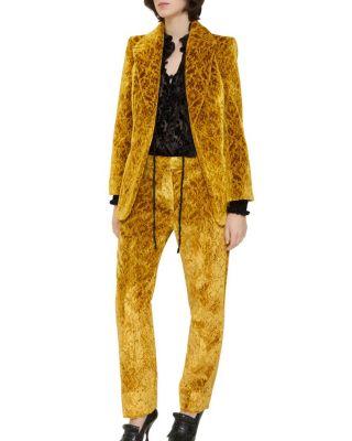 Baroque Velvet Tailored Trousers by BURBERRY