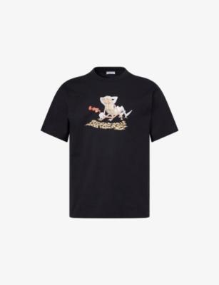 Beach Knight Cotton-Jersey T-Shirt by BURBERRY