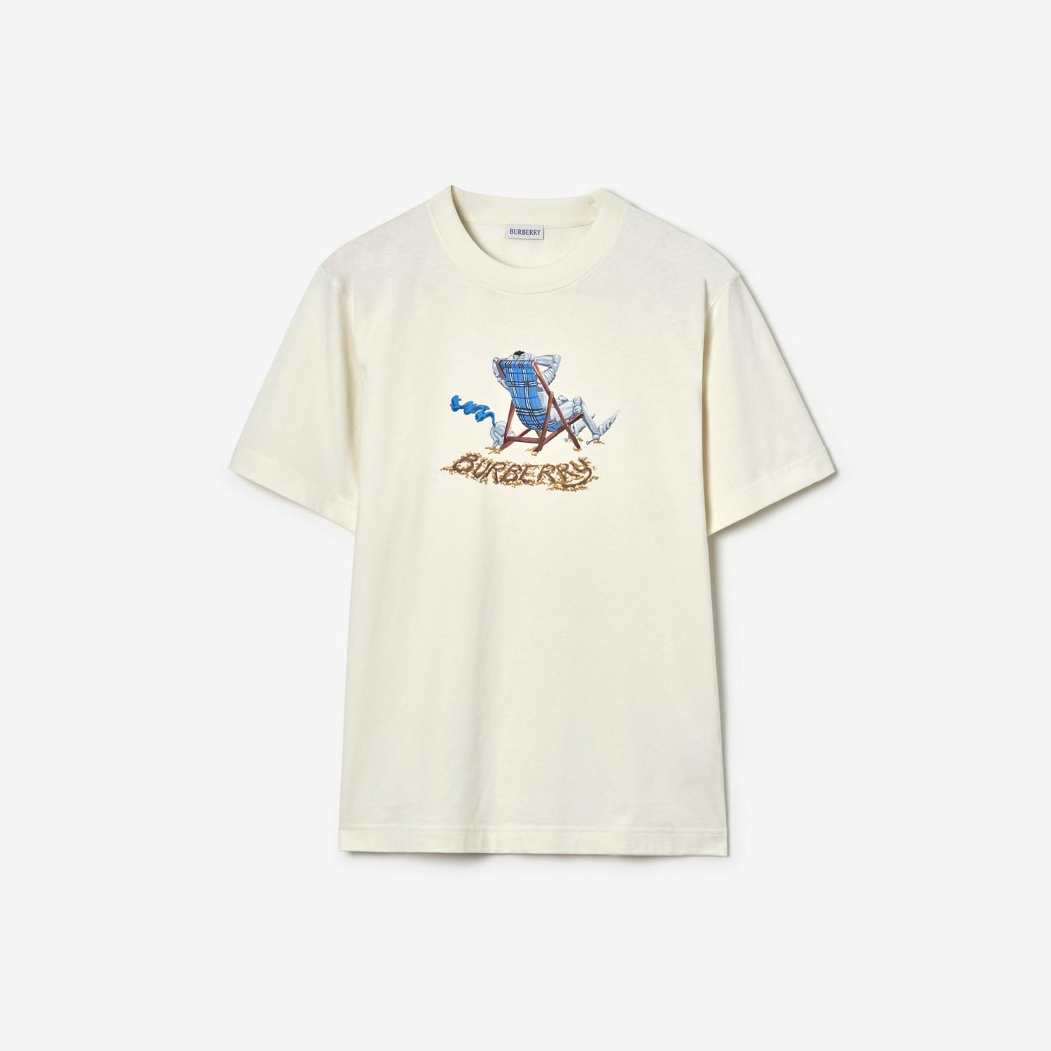 Beach Knight Cotton T-shirt by BURBERRY