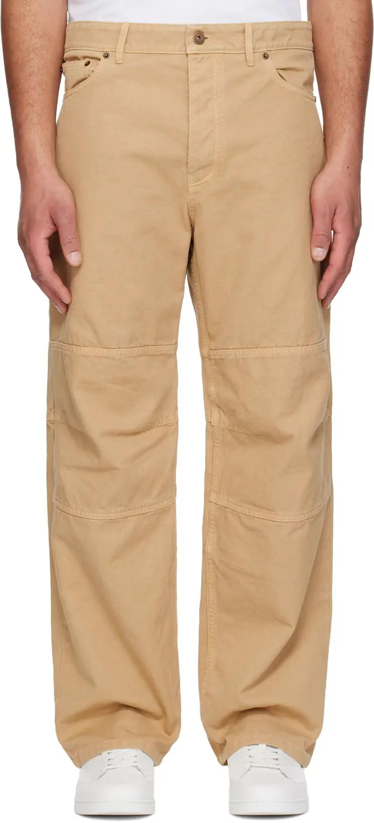 Beige Corban Trousers by BURBERRY