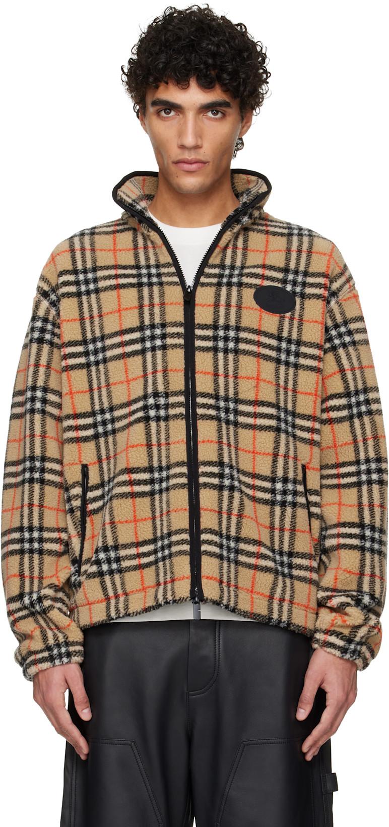 Beige Fairfax Check Sweater by BURBERRY