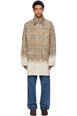 Beige Gradient Check Tropical Gabardine Parka by BURBERRY