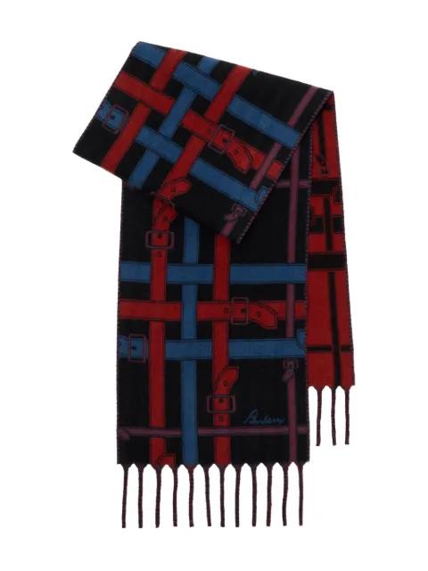 Belt Check cashmere scarf by BURBERRY