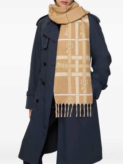 Belt Check cashmere scarf by BURBERRY