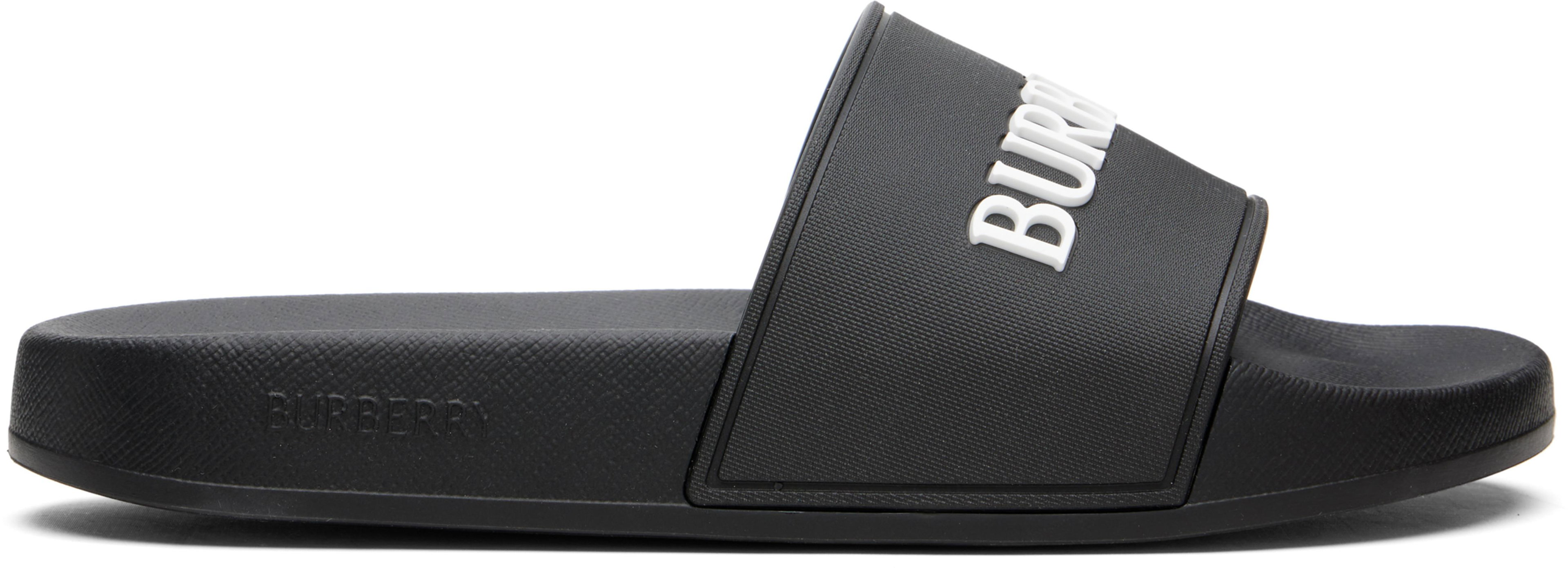 Black Logo Slides by BURBERRY