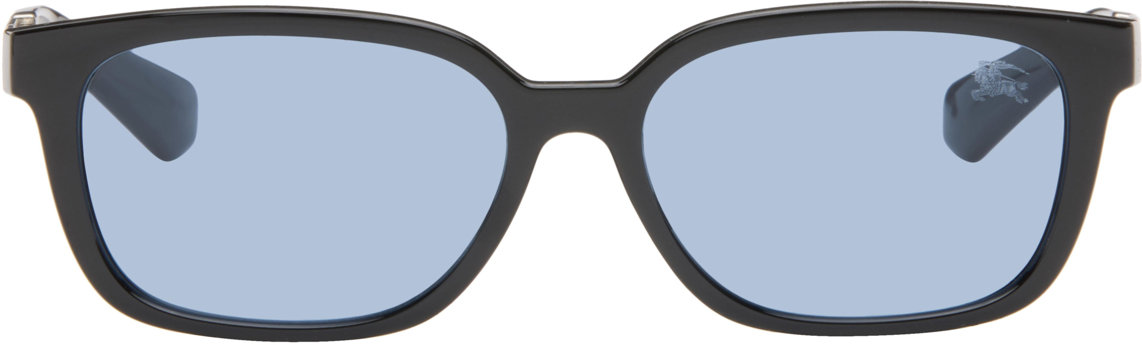 Black Rectangular Sunglasses by BURBERRY