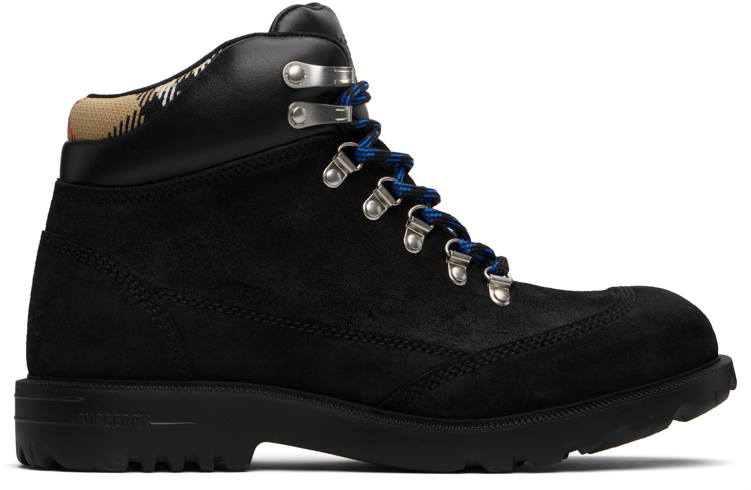 Black Suede Moor Hiking Boots by BURBERRY