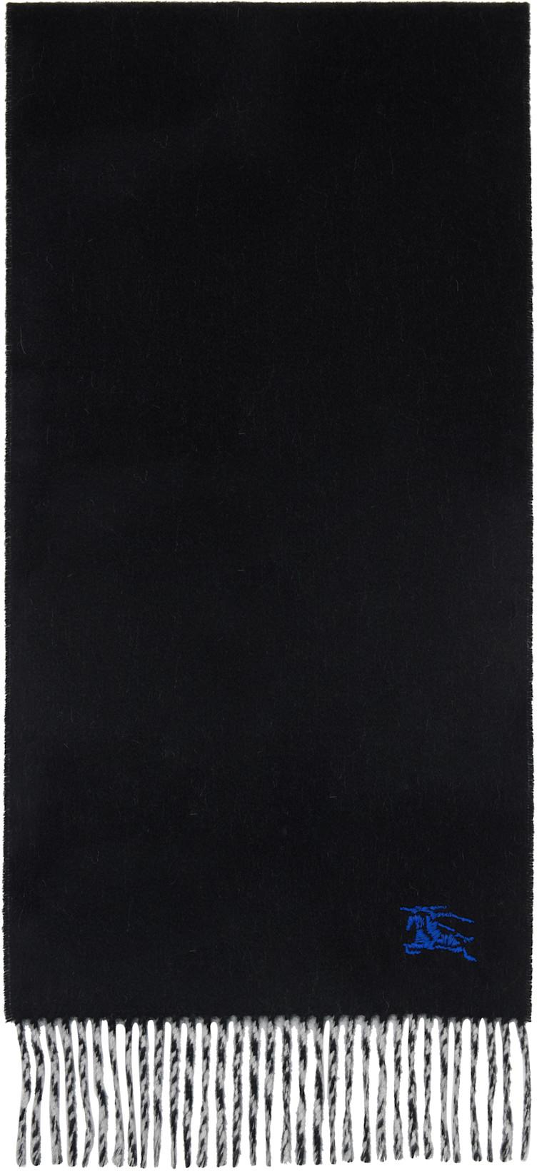 Black & Gray Cashmere Scarf by BURBERRY
