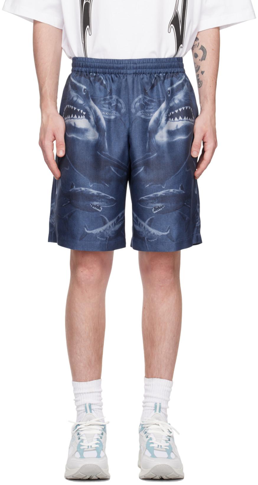 Blue Shark Shorts by BURBERRY