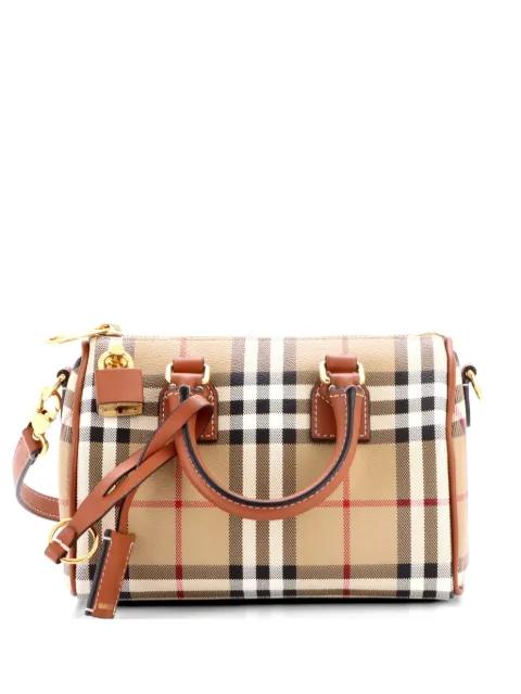 Bowling Bag Vintage Check Coated Canvas Mini handbag by BURBERRY 