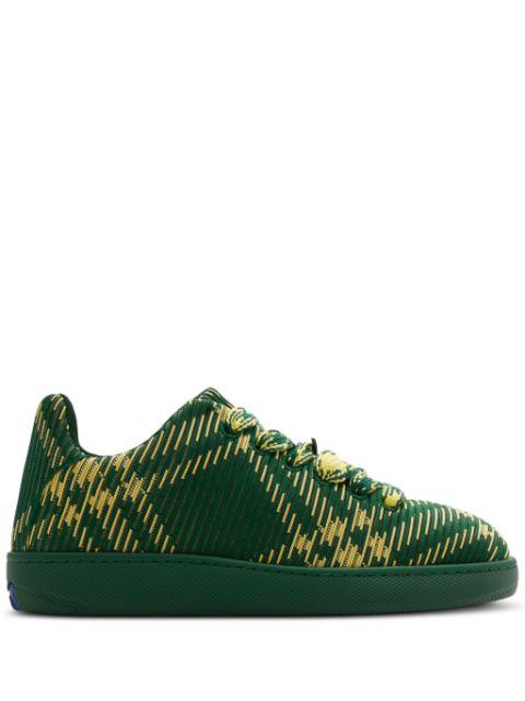 Box checked sneakers by BURBERRY