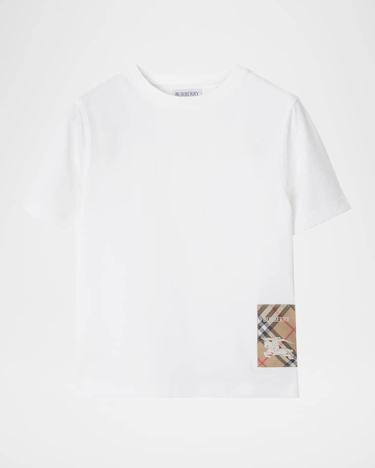 Boy's Cedar EKD Label Short-Sleeve T-Shirt, Size 3-14 by BURBERRY
