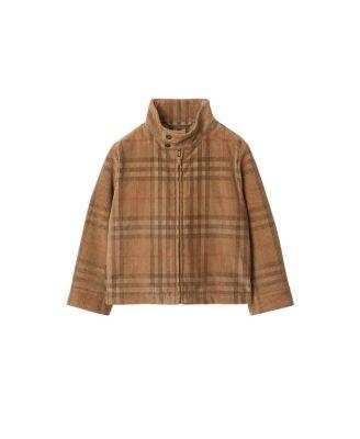 Boys' Check Corduroy Harrington Jacket - Little Kid by BURBERRY