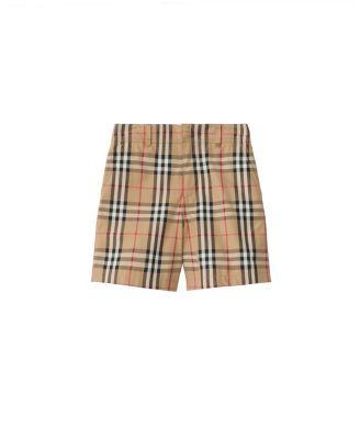Boys' Check Cotton Oxford Shorts - Little Kid by BURBERRY