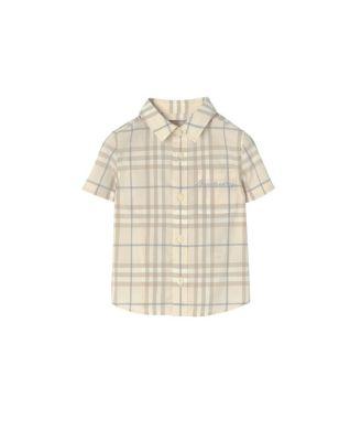 Boys' Check Cotton Shirt - Baby by BURBERRY