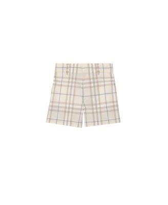 Boys' Check Cotton Shorts - Baby by BURBERRY
