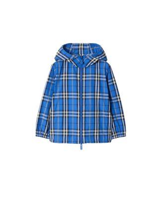 Boys' Check Nylon Hooded Jacket - Baby by BURBERRY
