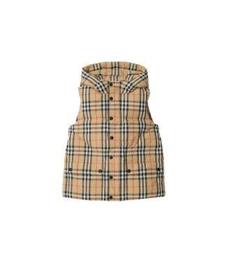 Boys' Check Nylon Puffer Gilet - Little Kid by BURBERRY