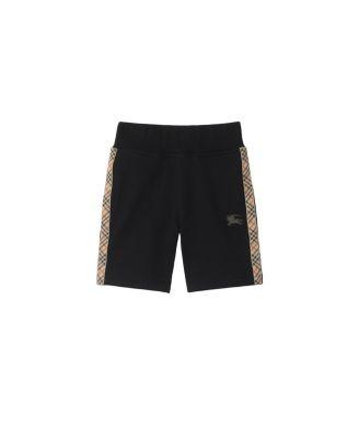 Boys' Check Trim Cotton Shorts - Little Kid by BURBERRY